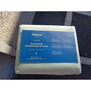 BEDSURE LYOCELL COTTON HYBRID - KING DUVET COVER SET - JADEITE GREEN